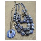 Polished Lapis &  Coldwater Creek Necklaces