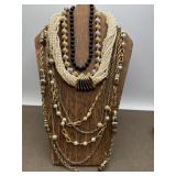 Napier, Monet, Trifari & Gold Tone Faux Pearls