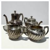 La Reine SilverPlate Coffee Pot/ Tea Pot/ Sugar &