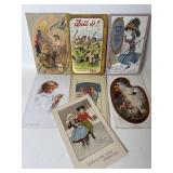 7 Antique Postcards