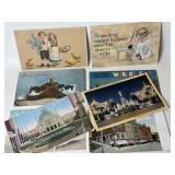 8 VTG Postcards Souvenir +