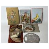 6 Antique Postcards of Various Sizes