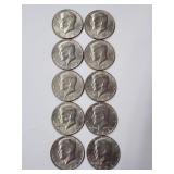 10 1982 D Kennedy Half Dollars
