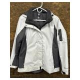 FREE COUNTRY RADIANCE RAIN JACKET W/ HOOD, LARGE