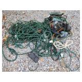 Huge Lot Outdoor Power Cords Timers Holiday