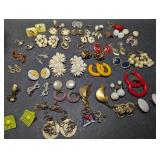 Vintage Clip On & Screwback Costume Jewelry