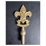 Vtg Boy Scouts BSA Brass Finial Flag Pole Topper