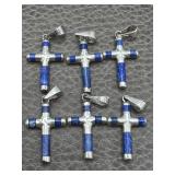 Lapis Lazuli & 925 Cross Pendants