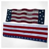 Pair of American Themed Table Runners Crate &