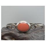 Vintage Mexico 925 ATI Spiny Oyster Hook Bracelet