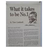 Vince Lombardi Winning Poster