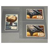 1954 Topps Scoop Cards Atomic Bomb Drop & Bikini