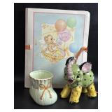 Babyï¿½s First Book Folder w/ VTG Planters