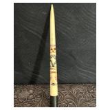 CARVED IVORY OR BONE HAND PAINTED STABBY THINGY?
