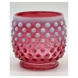 VINTAGE FENTON ART GLASS CRANBERRY OPALESCENT