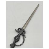 ELIZABETHAN SWORD PAPER KNIFE. REPLICA BY WESTAIR