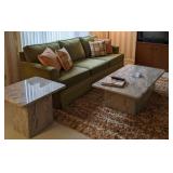Vintage Granite / Marble Coffee & End Table Set