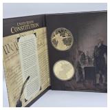 US CONSTITUTION WITH 6 OZ 24K GOLD LAYERED COPPER