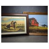 Two Vintage Framed Prints , Currier & Ives A