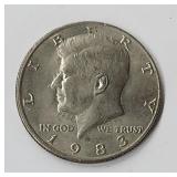 Error! 1983 D Kennedy Half Dollar Feathers Under