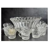 Vintage Anchor Hocking Colonial Punch Bowl