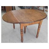 Antique Oak Drop-Leaf Dining Table - Loved