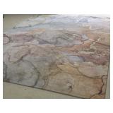 Modern 9 x 12 Area Rug w/ Backer