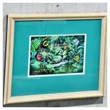 Signed Acrylic Art ï¿½Butterfly Walkï¿½ Ian N.