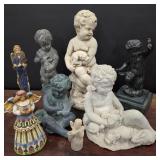 Lot of Angels / Children Sculptures