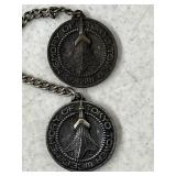 PAIR VINTAGE MEMORY OF TOKYO TOWERS PENDANTS