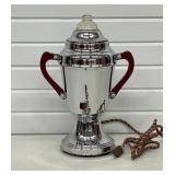 Vintage Coffee Pot w/ Red Bakelite Handles & Knob