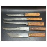 Vintage Old Hickory Kitchen Knives Ontario Knife