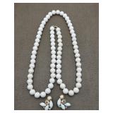 Banana Republic Necklace & Weiss Clip On Earrings