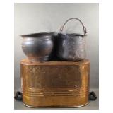 Antique Copper Water Boiler, Pot & Planter