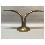 Mid Century Brass Lily Candle Holder Sweden
