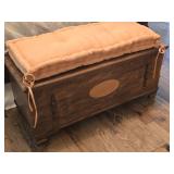 Vintage Cedar-Lined Blanket Chest