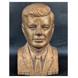 Vintage Cast Bust of President John F. Kennedy
