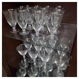 Fostoria / Tiffin / Platinum Trim Style Stemware