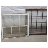 Two Older Wooden Window Panes