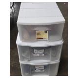 Plastic Drawer Storage Organizer Tower w/