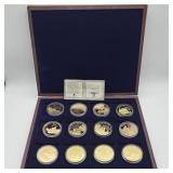 AMERICAN SPIRIT COMPLETE 24K LAYERED GOLD COIN