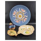 Collection of Signed Handcrafted Pottery Pieces