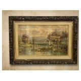 Antique Art Print Andrew W Melrose Mills & Dales
