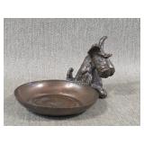 Vintage Bronze Scottie Dog Dresser Tray
