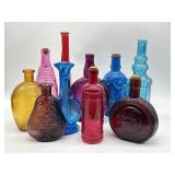 Colorful Glass Bottle Display - No Shipping
