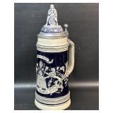 GERZ Gerzit German Beer Stein W/ Monk Lid