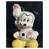 VINTAGE CERAMIC MICKEY MOUSE HOLDING FLOWERS