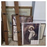 Lot of Art, Frames, & Hatracks