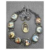 Religious Bracelet, Pendant & Earrings