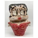 Betty Boop Handcrafted Pottery Figure Heavy 17